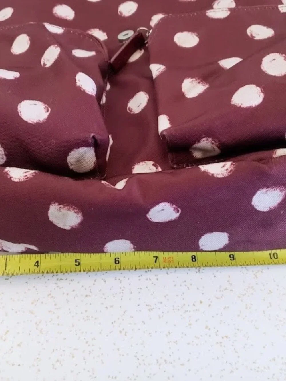 Cath Kidston Smudge Spot Duffle/Rucksack Backpack in a Burgundy/Plum Color